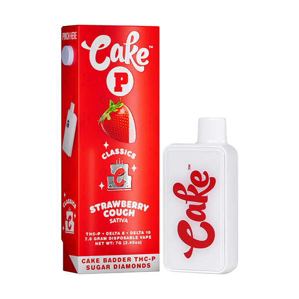 Cake Delta 8 + THCP Disposable Vape | 7g - Strawberry Cough