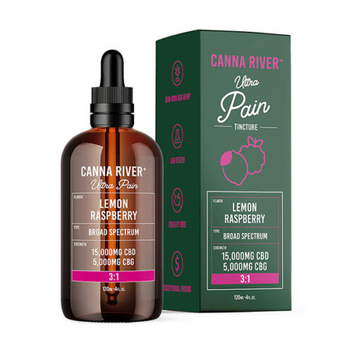 Canna River Ultra Pain Tincture - Lemon Raspberry